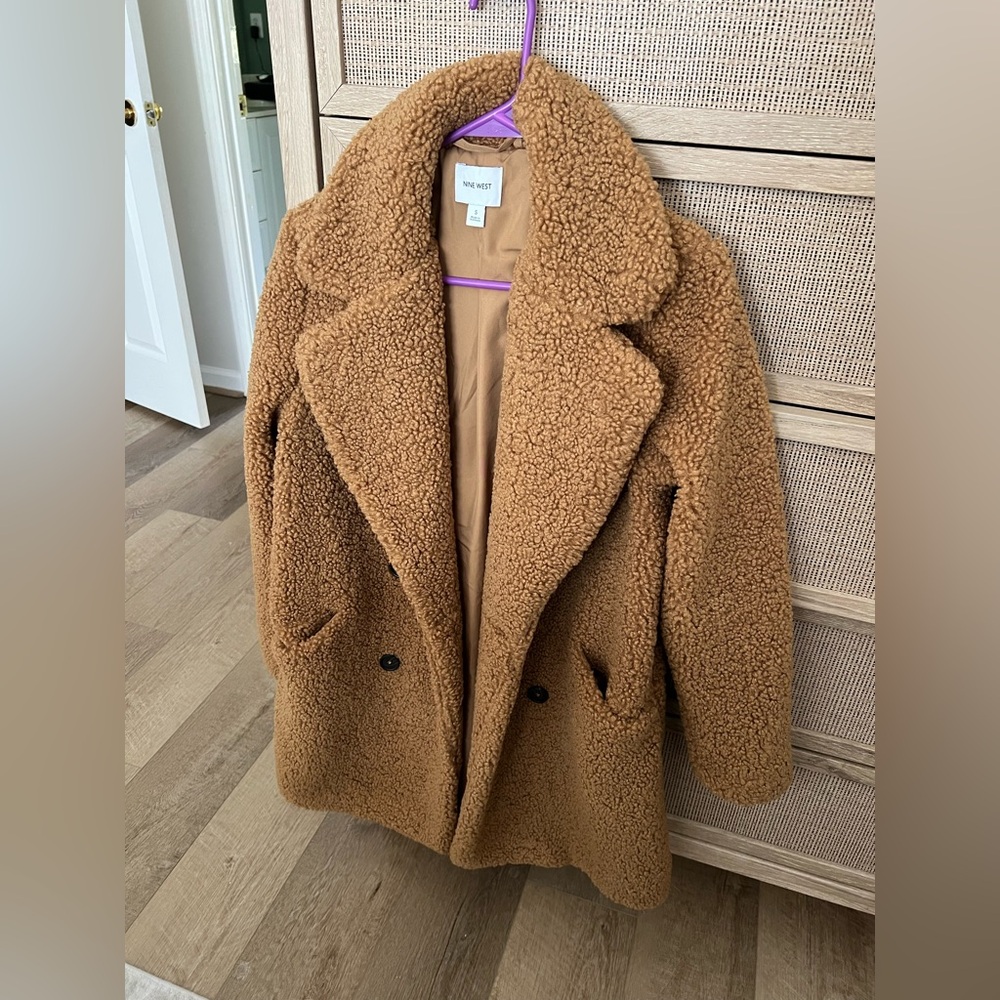 Nine West Camel Teddy Jacket